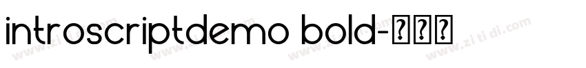 introscriptdemo bold字体转换